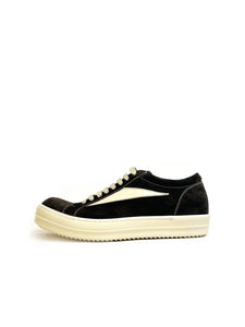 RICK OWENS - Leather Shoes - Vintage Sneaks - AW25 - 10611 INDIGO/MILK/MILK